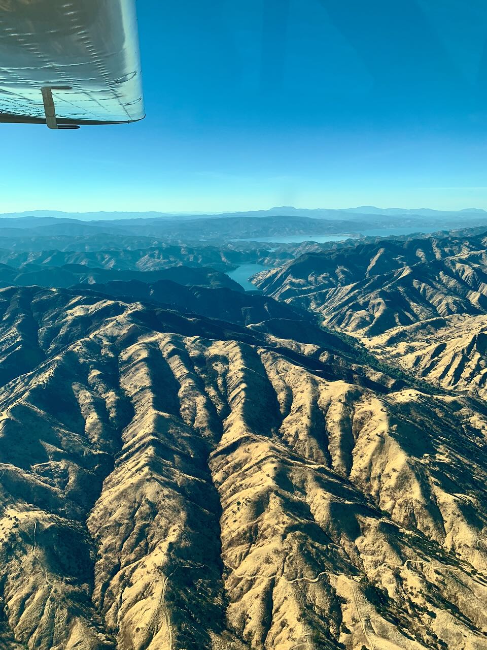 View of mountains going to Corning