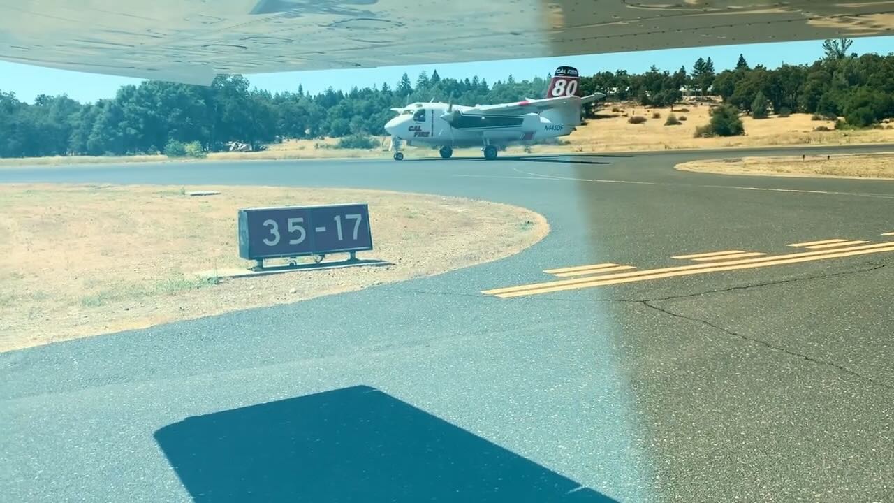 CalFire N445DF taking off