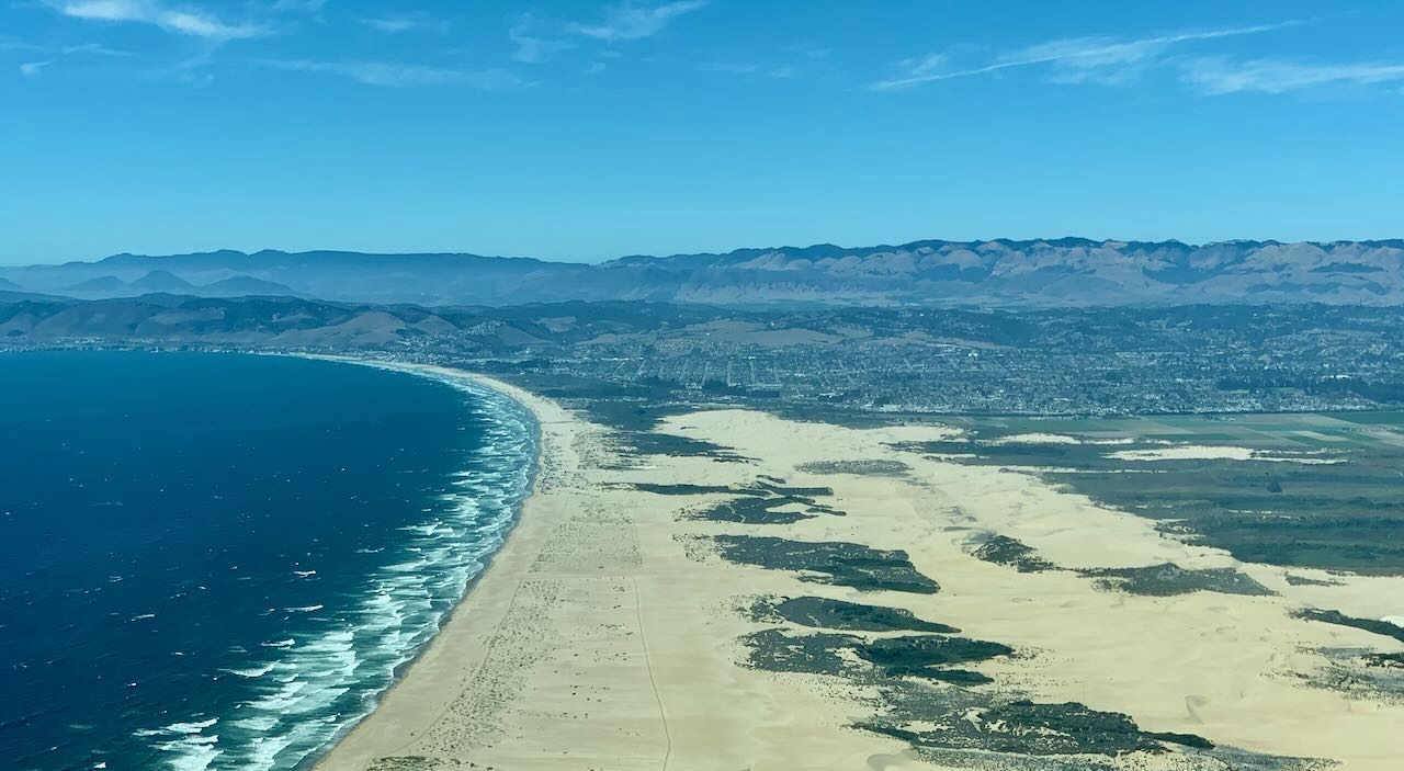 View of the sanddunes and Oceano